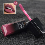 2017 hot waterproof lip gloss matte liquid lipstick matte lipstick lipkit cosmetics makeup nude purple black rose pudaier brand