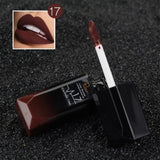 2017 hot waterproof lip gloss matte liquid lipstick matte lipstick lipkit cosmetics makeup nude purple black rose pudaier brand