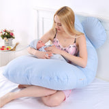 New Sleeping Support Pillow For Pregnant Women Body Cotton Pillowcase U Shape Maternity Pillows Pregnancy Side Sleepers Bedding