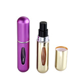 OSHIONER 5ml Refillable Mini Perfume Spray Bottle Aluminum Spray Atomizer Portable Travel Cosmetic Container Perfume Bottle