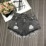 New Hot Sexy High Waist Bodycon Denim Ripped Hole Short Jeans Mini Club DJ Dance Shorts Plus Size S M L XL XXL 3XL 4XL 5XL 6XL