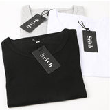 Srivb 2019 Summer Cotton Tshirt Women Tumblr Black White Fashion Print Women Tshirt New Hipster Loose Women Tops Short Sleeve