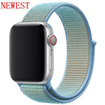 Sport loop Strap For Apple Watch band 42mm 38mm apple watch 4 3 band iwatch band 44mm 40mm correa pulseira 42 44 nylon watchband