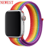 Sport loop Strap For Apple Watch band 42mm 38mm apple watch 4 3 band iwatch band 44mm 40mm correa pulseira 42 44 nylon watchband